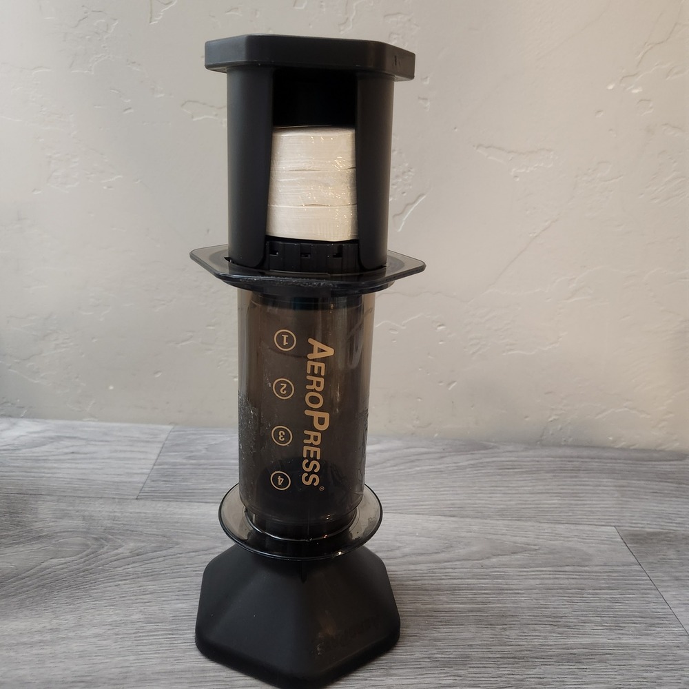AeroPress Original Coffee Maker Manual Espresso Brewer with Filters and Funnel